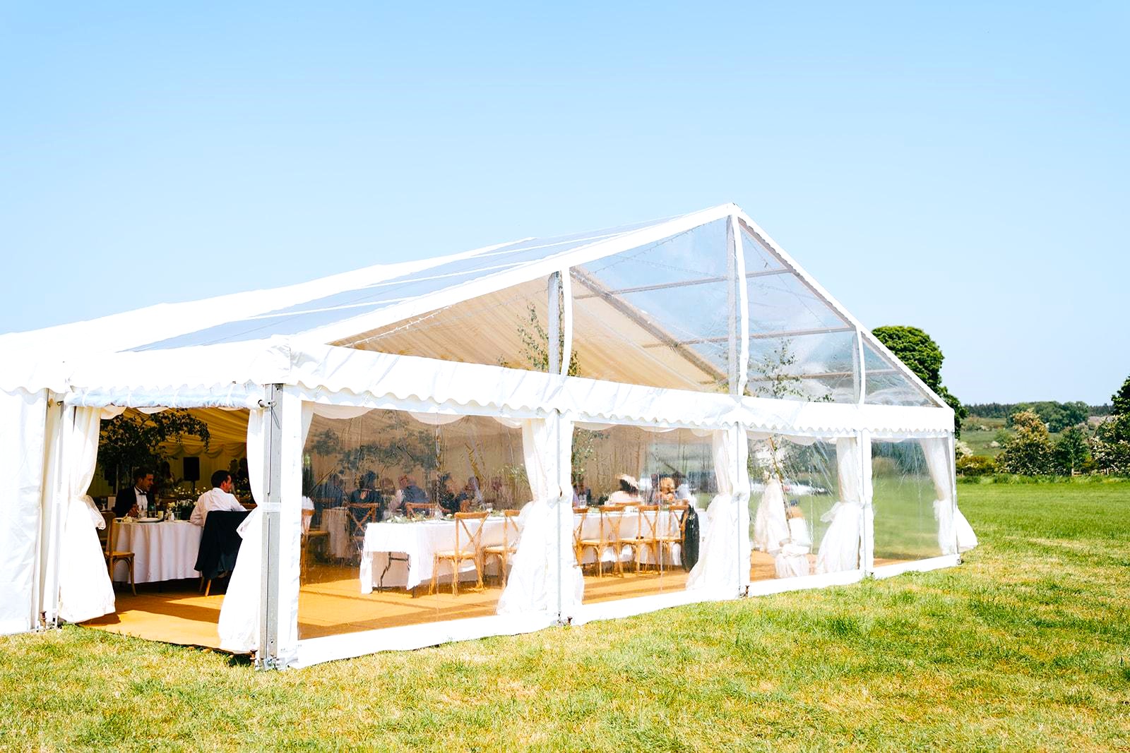 J&T Wedding Clear Gable End and Roof