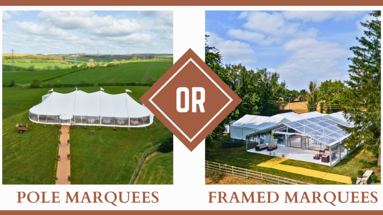 Pole Marquee v Framed Marquee | Abracadabra Marquees & Events | Abracadabra Marquees & Events
