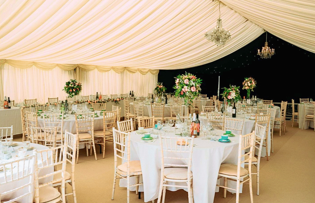 internal edited | Abracadabra Marquees & Events Wedding marquee hire Middlesbrough